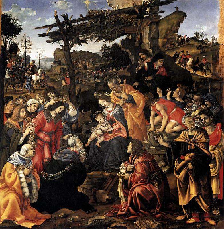 Filippino Lippi Adoration of the Magi Norge oil painting art